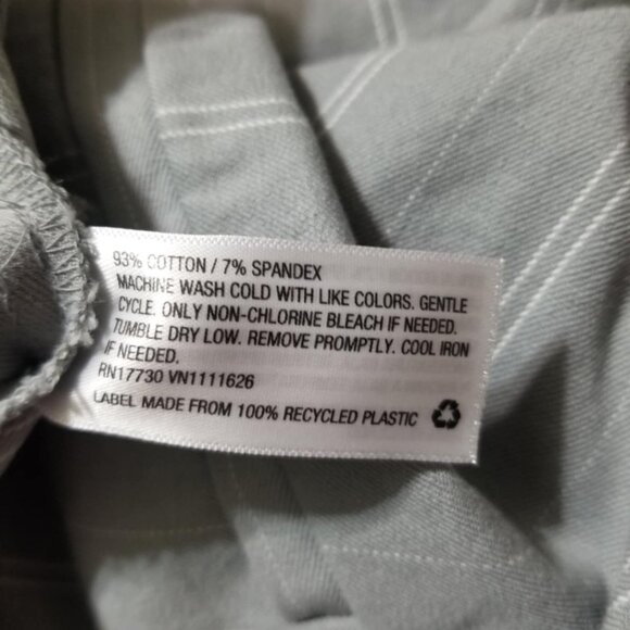 A New Day Pants 10 Grey Ankle Modern Office Striped Contemporary - Picture 5 of 5